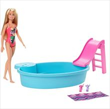 Barbie Piscina Chique Com Boneca