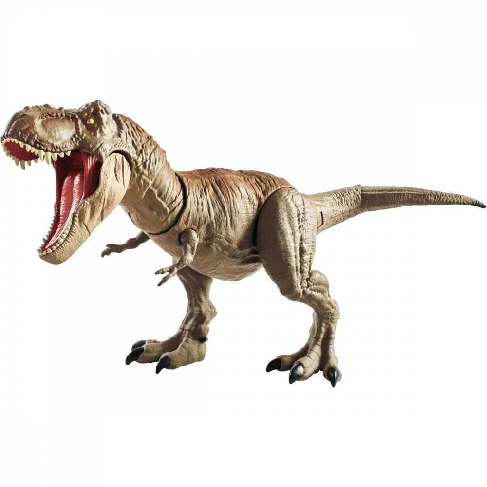 BONECO E PERSONAGEM JURASSIC WORLD T-REX BATALHA