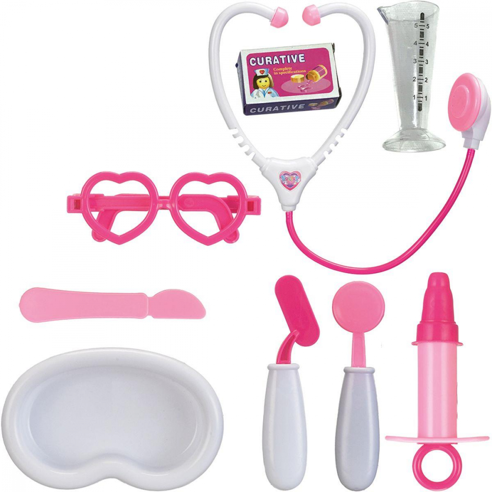 KIT MÉDICA 9 PCS ROSA